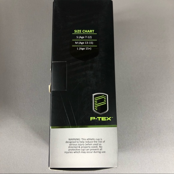 P-Tex Pro Dual Layer Protection Athletic Cup Size Large Age 15+ - Picture 4 of 7